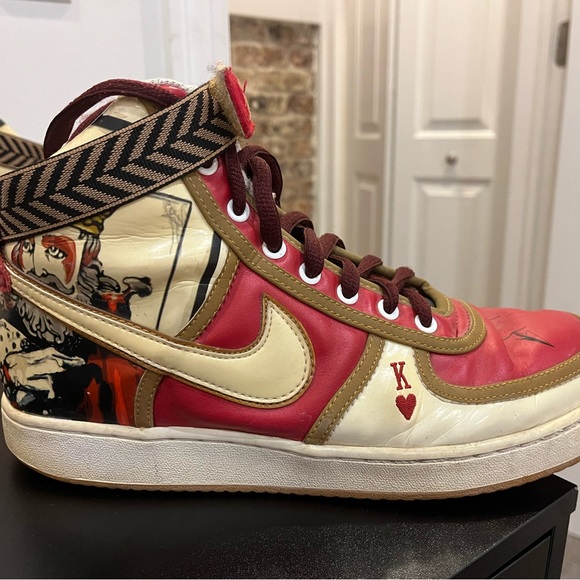 nike high-top vandals (king of hearts) - size 10 - Picture 3 of 9